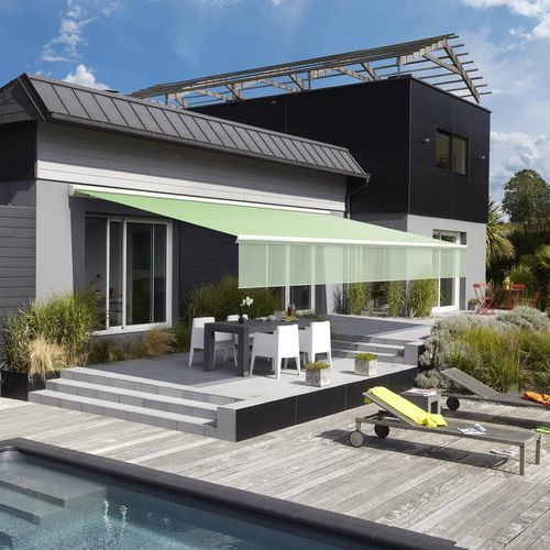 Tenda da sole a cassonetto - HERMES - SOLISO EUROPE - a motore / per terrazza / per ristorante