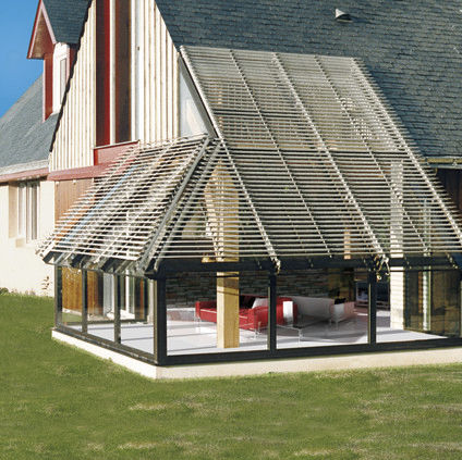 Frangisole in alluminio - KLIMASTOR - SOLISO EUROPE - per tetto / per veranda / orientabile