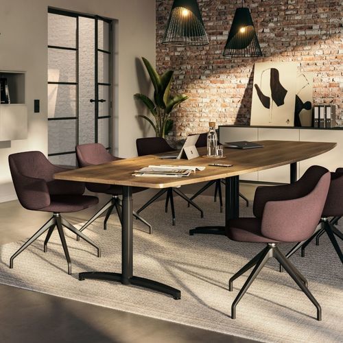 Sedia contemporanea - TRIEST - ASSMANN BÜROMÖBEL GMBH & CO. KG - da interno / in plastica / con supporto in metallo