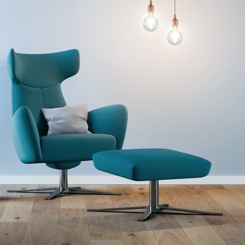 Poltrona contemporanea - LAMEZIA - ASSMANN BÜROMÖBEL GMBH & CO. KG - in tessuto / in pelle / in metallo