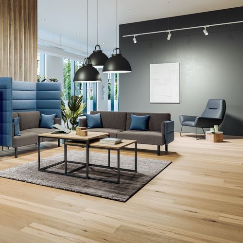 Divano contemporaneo - CARPI - ASSMANN BÜROMÖBEL GMBH & CO. KG - in tessuto / in ecopelle / con braccioli