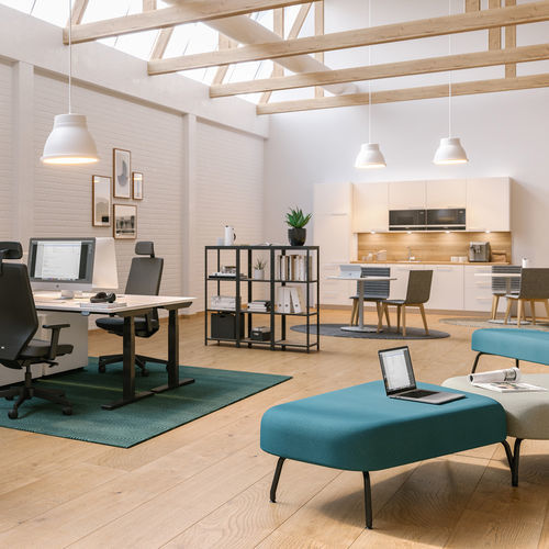 Panca contemporanea - MARANO - ASSMANN BÜROMÖBEL GMBH & CO. KG - in metallo / in ecopelle / in legno