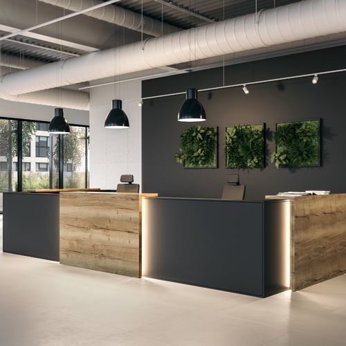 Banco reception d'angolo - CONCEPTA - ASSMANN BÜROMÖBEL GMBH & CO. KG - a L / in legno