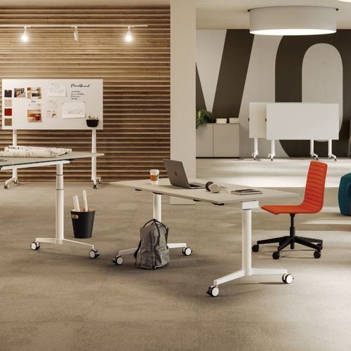 Tavolo contemporaneo - PONTIS HYPA - ASSMANN BÜROMÖBEL GMBH & CO. KG - in legno / con supporto in metallo / rettangolare
