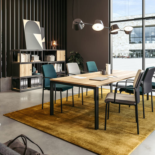 Sistema di scaffali autoportante - CUBAS - ASSMANN BÜROMÖBEL GMBH & CO. KG - contemporaneo / in legno / in metallo
