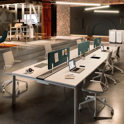 Scrivania per open space - SOLOS - ASSMANN BÜROMÖBEL GMBH & CO. KG - da terra / individuale / contemporanea