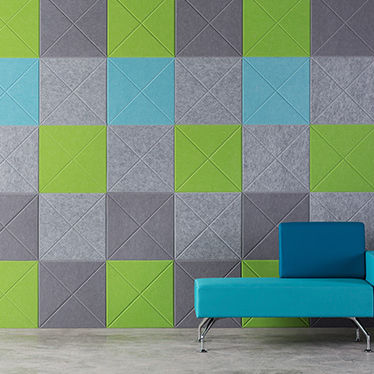 Piastrella in plastica - ECHOPANEL: VEE  - Kirei USA - da interno / da parete / 50x50 cm