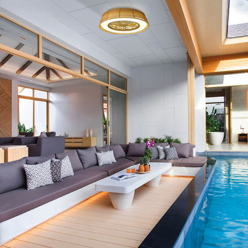 Ventilatore da soffitto da interno - INDONESIA  - Mantra - in legno / in metallo / con LED integrati