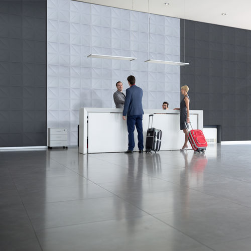 Pannello acustico per soffitto - VICWALLPAPER TRIANGLES  - Vicoustic - Innovative Acoustic Solutions - per muro / in tessuto / in PET