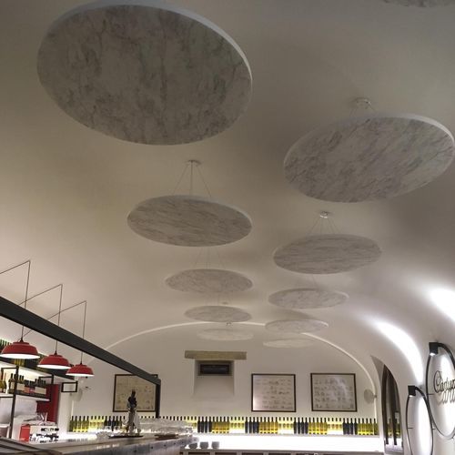 Pannello acustico per soffitto - ViCloud VMT - Vicoustic - Innovative Acoustic Solutions - sospeso / in PET / tondo