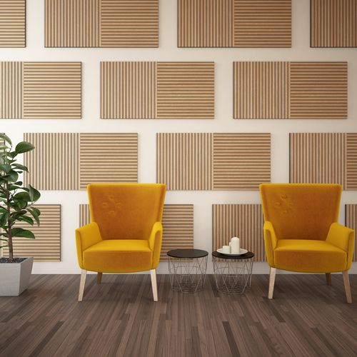 Pannello acustico per muro - VicStrip Double Square - Vicoustic - Innovative Acoustic Solutions - per soffitto / in PET / quadrato