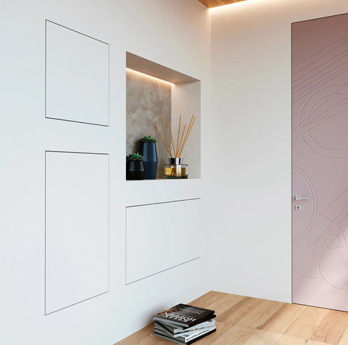 Nicchia in alluminio - Push-pull - Bertolotto Porte - rettangolare / da interno