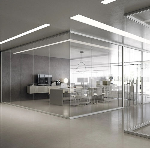 Parete amovibile - Area System - Bertolotto Porte - in alluminio / professionale / da ufficio