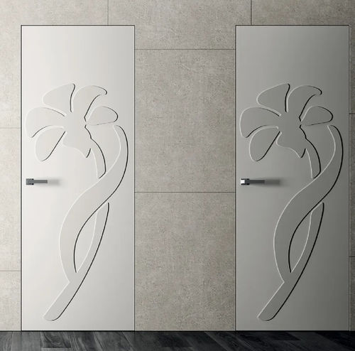 Porta da interno - Filomuro Media Natura 3D Orchidea - Bertolotto Porte - in MDF / in alluminio / battente