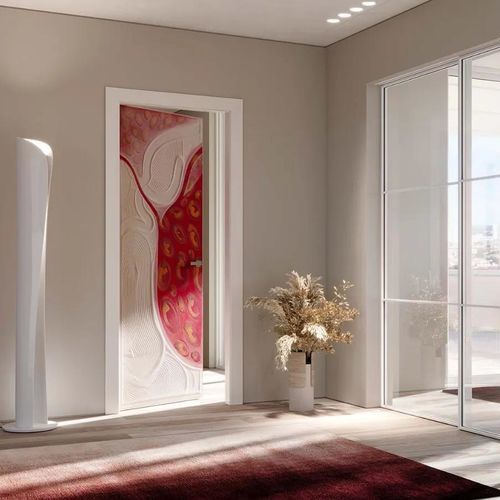 Porta da interno - LOP - Bertolotto Porte - in MDF / a ventola / con doppia anta