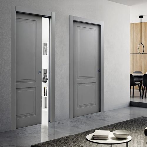 Porta scorrevole - LP8 PANTONEXT - Bertolotto Porte - minimalista / vetrata / acustica