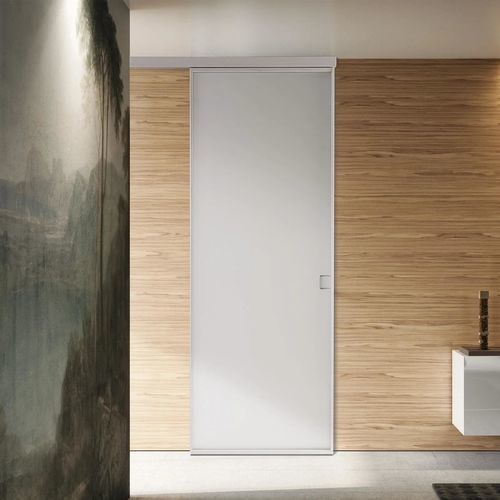 Vetrata scorrevole - GRAFITE - Bertolotto Porte - in legno / in MDF / con struttura in legno