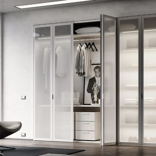 Armadio modulare - SPACEWALL - Bertolotto Porte - scorrevole / design / in alluminio