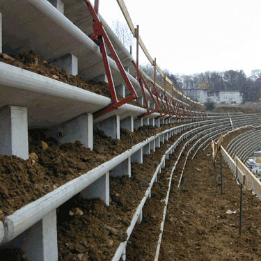 Muro di contenimento in calcestruzzo - VIVATER® - Vivalp - in acciaio galvanizzato / modulabile / in elementi prefabbricati