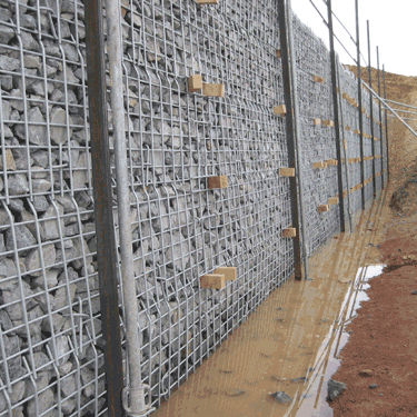 Muro di contenimento in pietra - RENFOTER® PANOGRIL - Vivalp - in acciaio galvanizzato / in suolo rinforzato / per strada