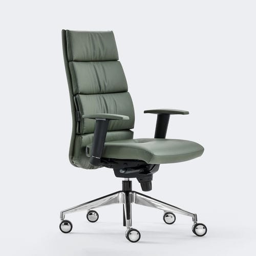 Poltrona da ufficio contemporanea - TRENDY FIRST CLASS - Aresline - in tessuto / in pelle / in ecopelle