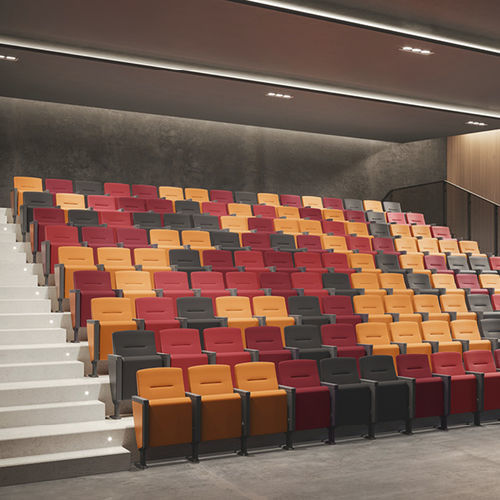 Poltrona per auditorium contemporanea - STYLOS - Aresline - in tessuto / in legno / in ABS