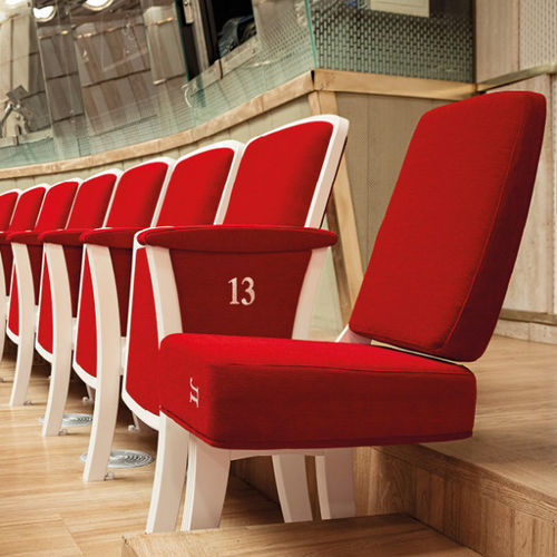 Poltrona per auditorium contemporanea - STRAPUNTINO - Aresline - in tessuto / in pelle / personalizzabile