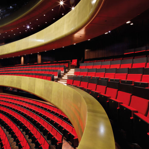 Poltrona per auditorium contemporanea - Linz - Aresline - in tessuto / in legno / acustica