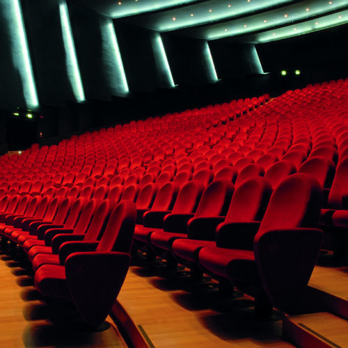 Sedia per auditorium contemporanea - PALLADIUM - Aresline - da interno / in velluto / con supporto in metallo