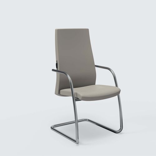 Sedia visitatore contemporanea - TRENDY - Aresline - in alluminio / in polipropilene / in poliuretano