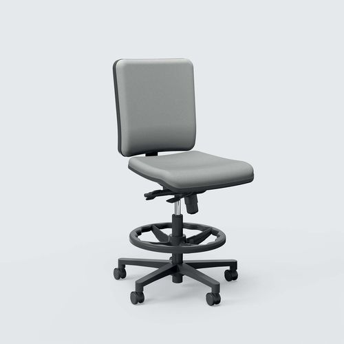 Sgabello da ufficio contemporaneo - SMART - Aresline - in polipropilene / con supporto in alluminio / con base in alluminio levigato
