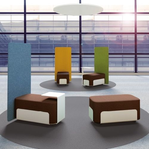 Pouf design originale - PRIVÉE - Aresline - in tessuto / rettangolare / modulare