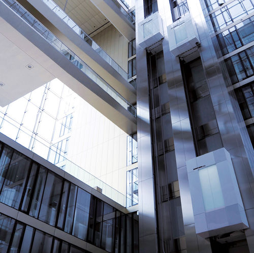 Ascensore elettrico - TWIN - ThyssenKrupp Fahrtreppen - per il settore terziario / per edificio alto / per ospedale
