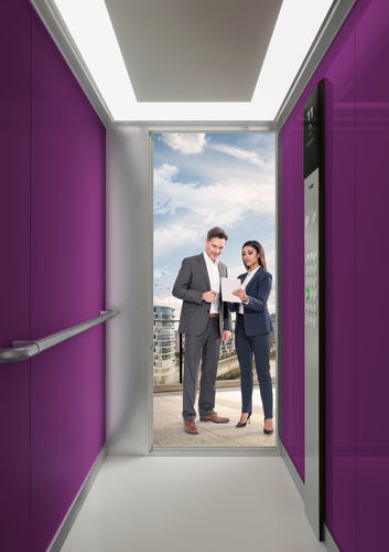 Ascensore elettrico - SYNERGY 200 - ThyssenKrupp Fahrtreppen - ad uso residenziale / per il settore terziario / senza locale macchine