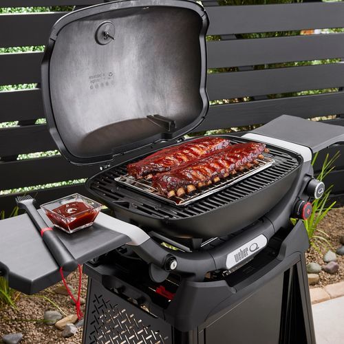 Barbecue a gas - Q 3200N+ - Weber EUROPE - con rotelle / in acciaio inossidabile / con contenitore
