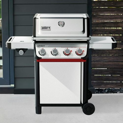 Barbecue a gas - SPIRIT&reg; S-435 - Weber EUROPE - con rotelle / da tavolo / in acciaio inossidabile
