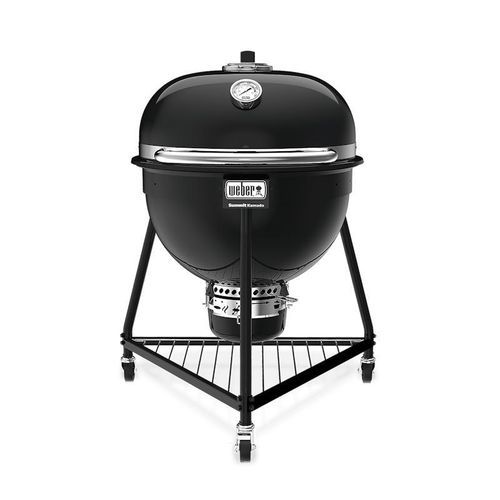 Barbecue a carbonella - SUMMIT&reg; KAMADO E6 - Weber EUROPE - con rotelle / mobile / di acciaio