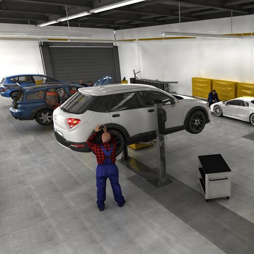 Biblioteca d'oggetti 2D/3D - CAR SERVICE 03 - PLUS - DOSCH DESIGN