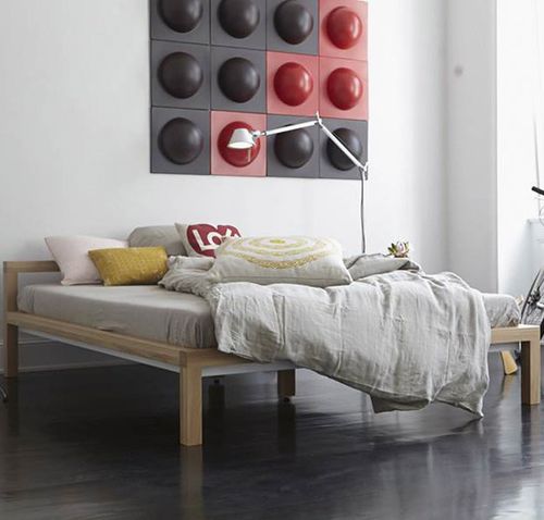 Letto matrimoniale - PURE - Hans Hansen Furniture - contemporaneo / con testiera / in rovere