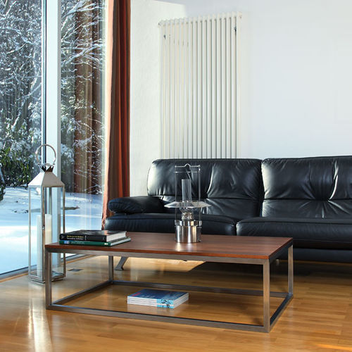 Tavolino basso contemporaneo - H 714 SIMPLE - Hans Hansen Furniture - in vetro / in legno massiccio / in HPL