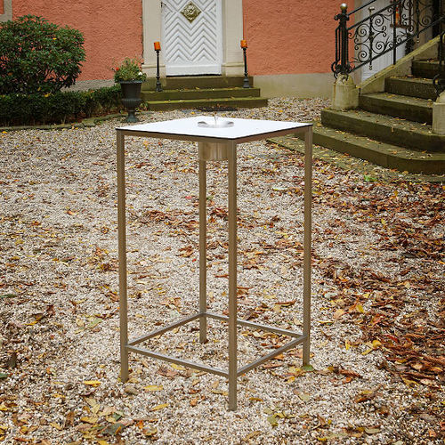 Tavolo alto contemporaneo - HR 22 SIMPLE - Hans Hansen Furniture - in HPL / in legno massiccio / in vetro