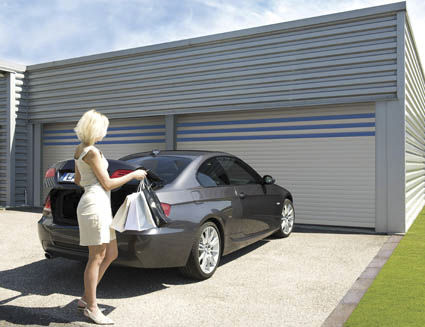 Porta sezionale per garage - ALTO S - LAKAL - in alluminio / automatica