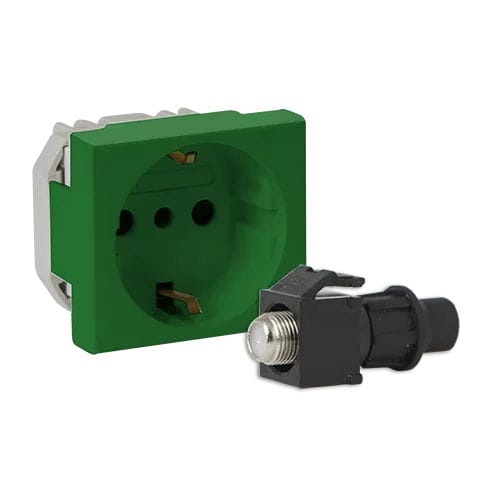 Presa di corrente - AVE S45 - Ave - TV / da parete / da incasso