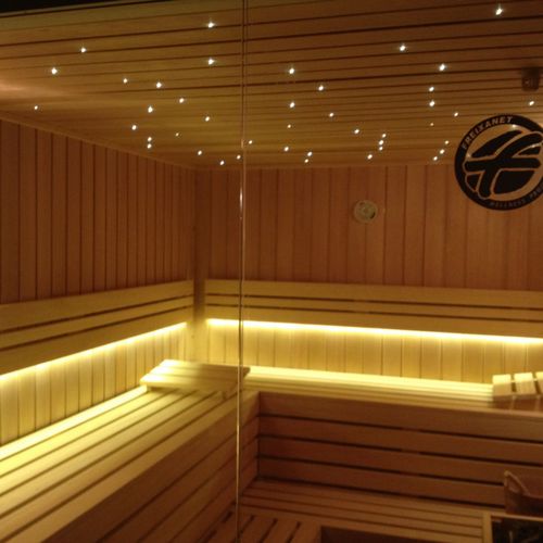 Plafoniera contemporanea - STAR-STUDDED SKY - Freixanet Wellness - in vetro / LED / per sauna