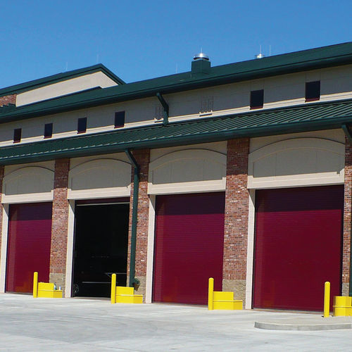 Porta industriale avvolgibile - WIND-MASTER®  - Cornell - in acciaio / in acciaio inossidabile / automatica