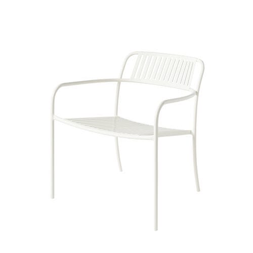 Poltrona design - Lames Patio - TOLIX - in acciaio / impilabile / bianca
