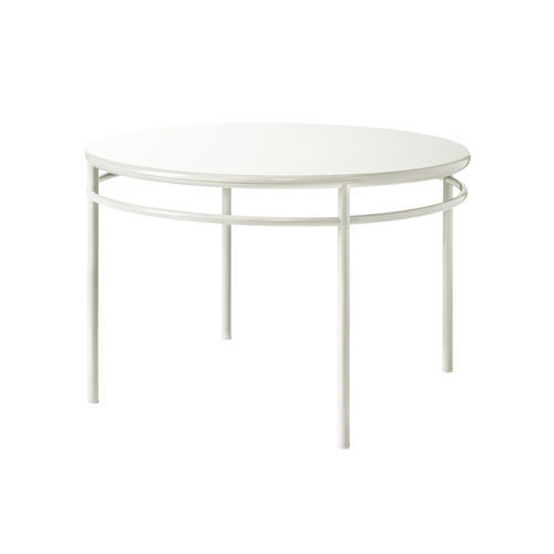 Tavolo design - T37 - TOLIX - in acciaio verniciato / con supporto in acciaio / rotondo