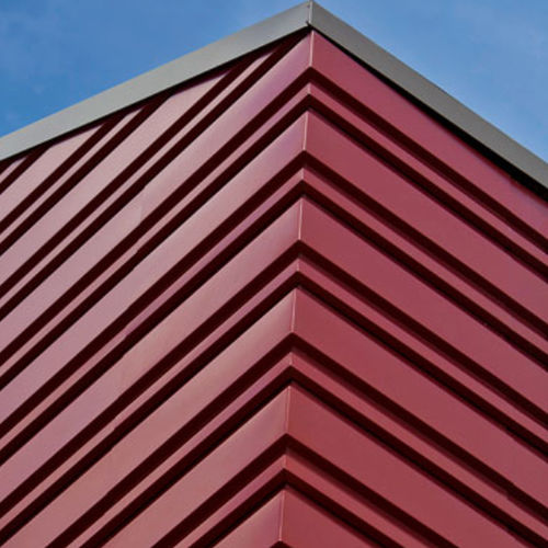 Rivestimento di facciata in pannelli - MICROSEAM CORNERS - Centria Architectural Systems - in metallo / in lamiera grecata