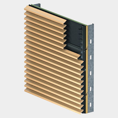 Rivestimento di facciata a doghe - LOUVERS - Centria Architectural Systems - in metallo / dipinto