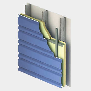 Pannello sandwich per facciata - METALWRAP™ SERIES : MR-100 - Centria Architectural Systems - rivestimento in metallo / anima in poliisocianurato PIR